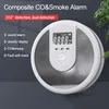 Other Alarm Accessories 2 in 1 CO And Smoke Fire Protection Detector Composite Independent Type Carbon Monoxide Sensor for Home el School 230830