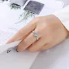 Cluster-Ringe LMNZB 1 echter PT950 Platin-Moissanit-Ring Blumenstrauß Hochzeitsantrag Geständnis Geburtstag Jahrestag Schmuck Geschenk