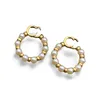 Boucles d'oreilles pour femmes Designer classique double lettre multi ronde perle boucles d'oreilles mode plaqué or 18 carats bijoux de mariage accessoires G