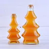 Wijnglazen X120 Kerstboom Glazen Pot 100 ML/300 ML Capaciteit Honing Drankfles Sap Hoogwaardige Potten met Kurken
