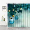 Cortinas de chuveiro do floco de neve cortina de chuveiro dos desenhos animados decoração de casa fundo cobertura de parede natal com cortinas de banho suprimentos do banheiro r230831