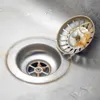 Rostfritt stål diskbänk filter hål badkar hår catcher stoppare badrum avloppsavloppsfilter bassäng avfall plugg lst230831