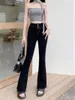 Jeans Femme Plamtee S-XL Femmes Flare Pantalon OL 2023 Slim-Fit Streetwear Sexy Mujer Summer High Stretch Denim Casual Office Lady