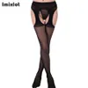 Kvinnor Sexiga strumpbyxor Kvinna Svart spetsar Fishnet Tights Lady Lår High Stocking Jacquard Sheer Hosiery Stockings Sexiga underkläder2519