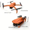 GPS Drone Professional HD Dual Camera med 1 batteri och 32G SD-kort 2-axel Gimbal Anti-Shake Aerial Photography Brushless Motor Optical Flow Positioning WiFi FPV