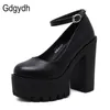 Dress Shoes Gdgydh spring autumn casual high-heeled shoes sexy ruslana korshunova thick heels platform pumps Black White Size 42 230830