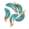 Charms 1pc naturel semi-précieux pierre pendentif chili forme Labradorite pour les femmes bijoux faisant bricolage collier boucle d'oreille 10x25mm goutte Deli Dhvdo