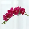 Dekorativa blommor 2st 55 cm verklig touch phalaenopsis artificiell hemdekoration orkidé bonsai bröllop blommor arrangemang pografi