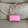 Borsa di design tote borse Candy Mini Jodie Genuina pelle intrecciata Piccola spalla quadrata per donne squisite e bestia a tratto