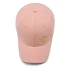 Cappellini con visiera ricamati color caramello alla moda per uomo e donna, cappello da baseball con protezione solare estivo per tutte le partite