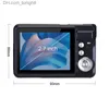 Camcorders Slim Fashion 28MP Portable Digital Camera 2,7-дюймовая видеокамельная видеокамера 8x Zoom Anti-Shake for Student Kids Gift Photo Cameras Q230831