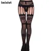 Kvinnor Sexiga strumpbyxor Kvinna Svart spetsar Fishnet Tights Lady Lår High Stocking Jacquard Sheer Hosiery Stockings Sexiga underkläder2519