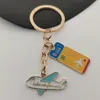 Клавичные Lanyards Creative Emale Airplane Brand Brand Brand Cool Caychain Fashion Trip для мужчин и женщин, путешествуя по автомобильной сумке 230831