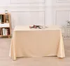 Toalha de mesa retangular de poliéster, toalha de mesa de cetim para aniversário, natal, decoração de festa em casa, suprimentos de casamento