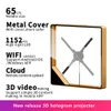 65CM 1152Pcs LED Wifi Cloud 3d Fan Hologram Projector With Metal Cover Advertising Display Hologram Fan lamp 3d Display Advertis