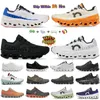 on cloud casual shoes Womens Sneakers Onclouds Mens Trainers All Black White Glacier Grey Meadow Green