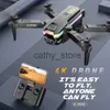 محاكاة LSRC XT8 MINI DRON 4K Professional HD Camera WIFI FPV AIR LESTIDE LED RC QUADCOPTER HELICOPTER KIDS TOYS HOYS X0831