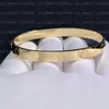 18K Gold Plated Stainless steel Bangle Classic Fashion Bracelet for Women&Girl Wedding Mother' Day Jewelry Women gifts