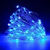 10m 100 LED Solar Lamps Copper Wire Fairy String Patio Lights 33ft Waterproof Outdoor Garden Christmas Wedding Party Decoration LL