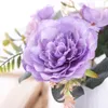 Fleurs décoratives Automne Rose Fleur Artificielle Hortensia Boule Soie Bouquet Pour Mariage Décoration De La Maison Fête Cadeau De Noël DIY Faux Artisanat