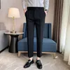 Men's Suits Summer Suit Pants Men Black Khaki Luxury Dress Business Korean Style s Pleated Trousers Social Masculino