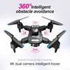 Simulateurs 2022 Nouveau drone S69 avec caméra 4K HD à trois côtés pour éviter les obstacles Pro Dron Rc Hélicoptère pliable Quadcopter Boy Kid Toys Cadeau x0831