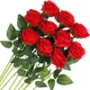 Fiori decorativi 10 pezzi rose artificiali bouquet floreali di rose di seta finte per la decorazione di nozze decorazioni per il giardino per feste di compleanno a casa