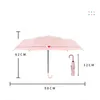 U-format handtag fick mini paraply anti uv paraguas sol paraply regn vindtät 3foldning bärbara paraplyer för kvinnor barn hkd230828