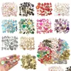 Charms 1Pack Color Series Pendant Set för DIY -smycken som gör rosa blommor Animal Armband Craft Green Heart Ankletcharms Drop Delivery DHJT9