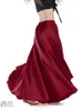 Scen Wear Solid Color Oriental Dancing Modern Dance Kirts Urban High midjeflickan Dräkt Belly Jazz Flamco Dancer Latin Clothes