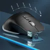 Fareler Kuwfi Şarj Edilebilir Kablosuz Fare Sessiz Oyun Fare 2.4G Bluetooth Mause PC Dizüstü Bilgisayar için Ergonomik 4000DPI 9 Düğme RGB Fareleri 230831