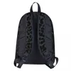 Mochila con estampado de guepardo negro para niños y niñas, bolso escolar para estudiantes, mochila para niños, hombro de viaje de gran capacidad