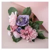 Decorative Flowers Artificial Flower Bouquet Rose Pompon Home Wedding Garden Decor