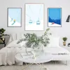 Canvas Schilderij Vintage Ski Sneeuw Berg Nordic Kabelbaan Snowboard Poster en Prints Moderne Wall Art Foto Woonkamer Slaapkamer Decor geen Frame Wo6