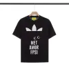 T-shirts pour hommes Polos Col rond brodé et imprimé style polaire vêtements d'été avec street pur coton efe e2w