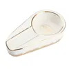 Cigar Ashtray Creative Fashion Portable Cigar Smoking Accessories Single Slot Ceramic Snow Ashtray HKD230828