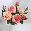 Fiori decorativi singoli 50 cm Real Touch artificiale colorato fiore rosa peonia di seta per decorazioni per matrimoni