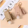 Chaveiros Lanyards Portátil Hand Sanitizer Garrafa Keychain Titular Cleanser Recipiente Cosmético Removível Travel Er Set Gel Drop Deliv Dhdbx