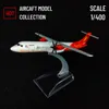 Aircraft Modle Scale 1 400 Metal Plane Model Miniature Firefly ATR72 Aircraft Aviation Replica Diecast Airplane Collection Kids Toy for Boy 230830