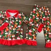 Women's Sleepwear Boys And Girls Clothes Children's Christmas Set Toddler Long-sleeved Pants Pajamas