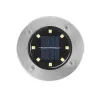 12 pièces/ensemble 8/16 LED lampe solaire de pelouse LED s lumières solaires enterrées lumière de jardin solaire étanche voie extérieure sol sous sol LL