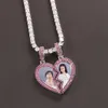 Collares pendientes último diseño personalizado pos pareja colgante corazón colgante chapado en oro collar de joyería 230831