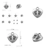 Charms Nowa moda łatwa do majsterkowania bk 20 urocze antyczne serce z dwoma małymi śladami biżuterii Pojedyncza biżuteria dostawa Fi dhu5i