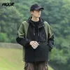 Herrgravrockar Hiqor Autumn Windbreak Dwaterproof Jacket Män utomhusjackor för avslappnad gata huvtröja Löst camping kappa kvinnor par stil 230831