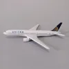 طائرة مودل سبيكة الهواء المعدنية American United B777 Airlines Airplane Model United Boeing 777 طراز Diecast Scale Gifts 16cm 230830