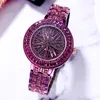 Wristwatches 2023 Time To Run The Watch Female Vibrato Net Celebrity Ladies Fashion Full Diamond Waterproof