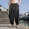 Мужские брюки в китайском стиле Harajuku Retro Jogging Jogging Bins