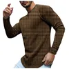 T-shirts pour hommes pull décontracté haut hirondelle imprimé à manches longues hauts col rond chaud mode hiver T-Shirt chemisier