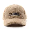 Ball Caps Winter Gepersonaliseerde Pluche Warme Brief Geborduurde Honkbalhoed Outdoor Mannen En Vrouwen Vrijetijdssport Cap Pet Gorras