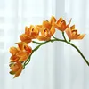 Fleurs décoratives artificielles Cymbidium fleur maison salon décoration faux mariage bonsaï